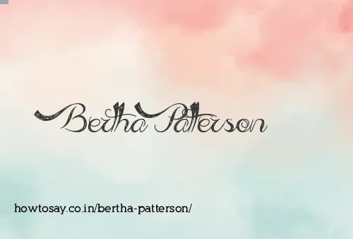 Bertha Patterson