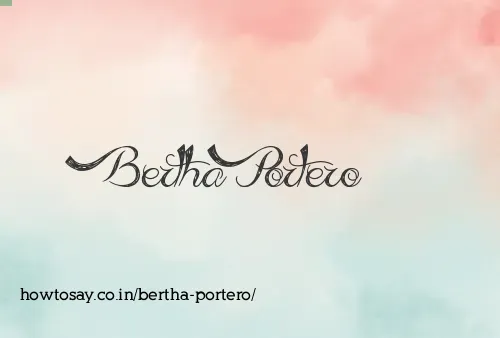 Bertha Portero