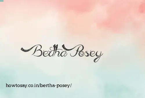 Bertha Posey