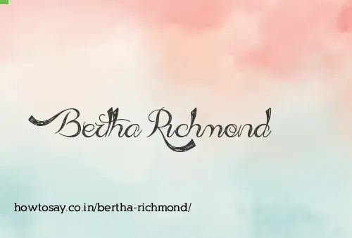 Bertha Richmond