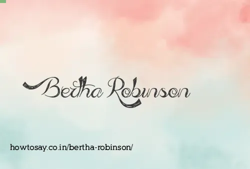 Bertha Robinson