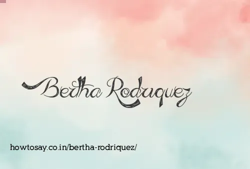 Bertha Rodriquez