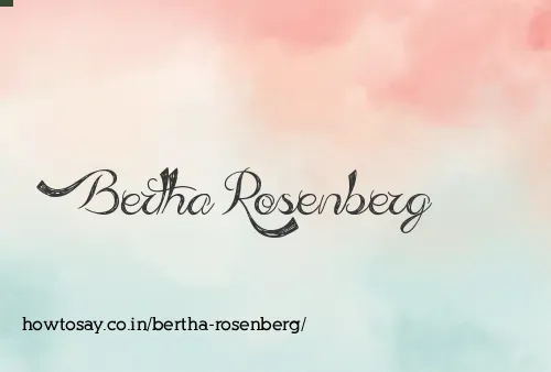 Bertha Rosenberg