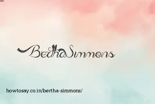 Bertha Simmons