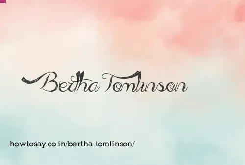 Bertha Tomlinson