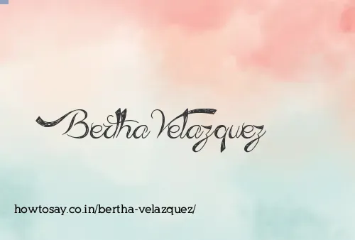 Bertha Velazquez