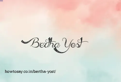 Bertha Yost