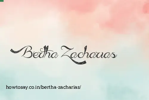 Bertha Zacharias