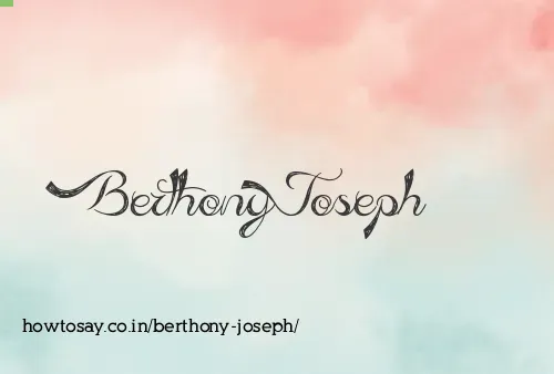 Berthony Joseph