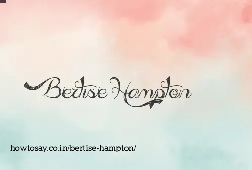 Bertise Hampton