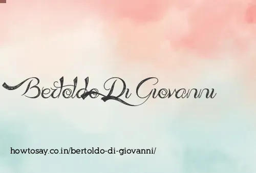 Bertoldo Di Giovanni