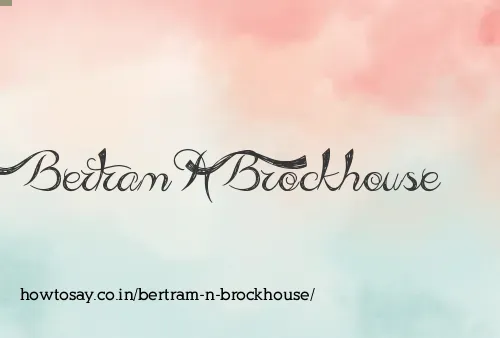 Bertram N Brockhouse