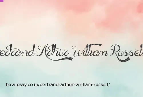 Bertrand Arthur William Russell