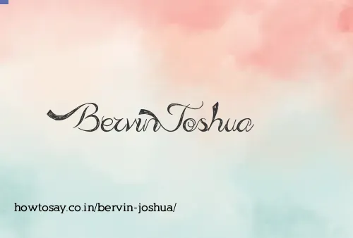 Bervin Joshua