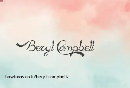 Beryl Campbell