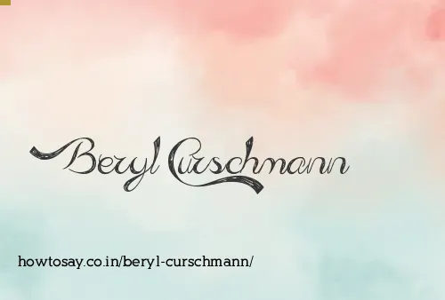 Beryl Curschmann