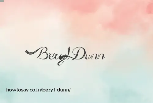 Beryl Dunn
