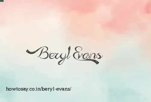 Beryl Evans
