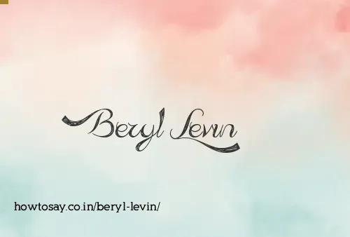 Beryl Levin