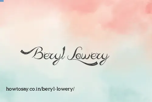 Beryl Lowery