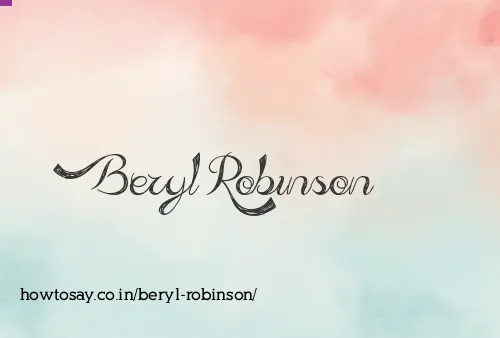 Beryl Robinson