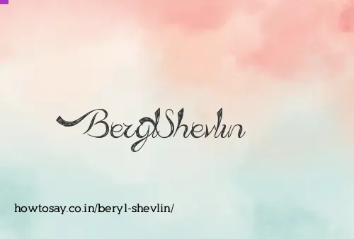 Beryl Shevlin