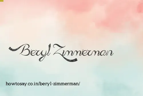 Beryl Zimmerman
