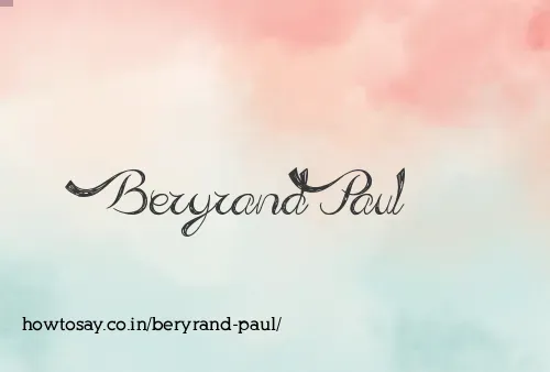 Beryrand Paul