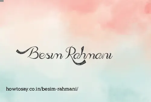 Besim Rahmani