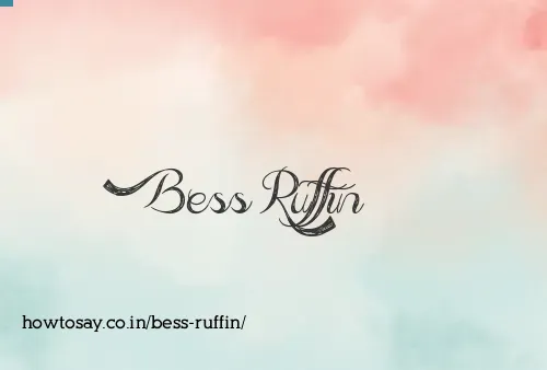 Bess Ruffin