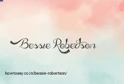 Bessie Robertson