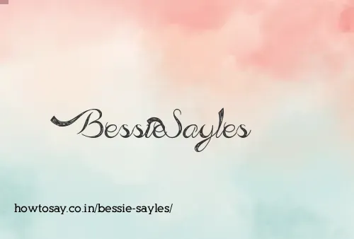 Bessie Sayles