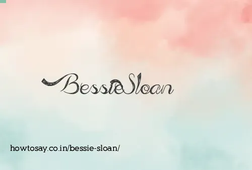 Bessie Sloan