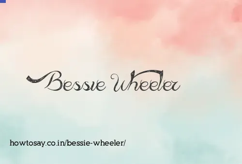 Bessie Wheeler