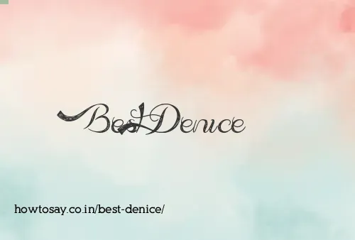 Best Denice
