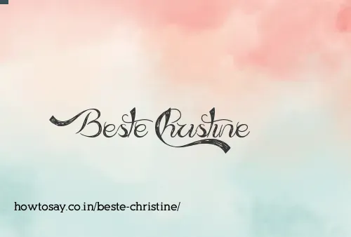 Beste Christine