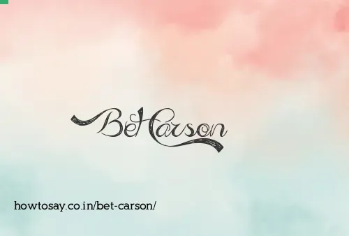 Bet Carson