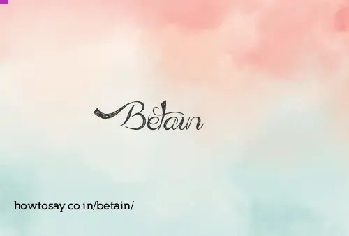 Betain
