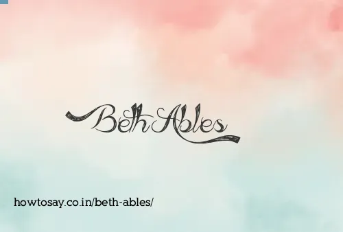 Beth Ables