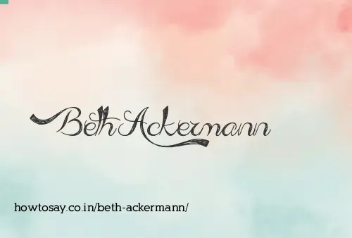 Beth Ackermann