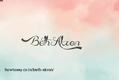 Beth Akron