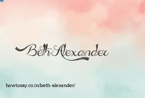 Beth Alexander
