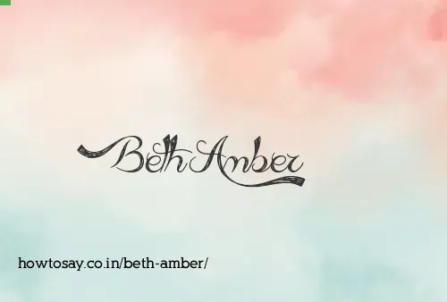Beth Amber