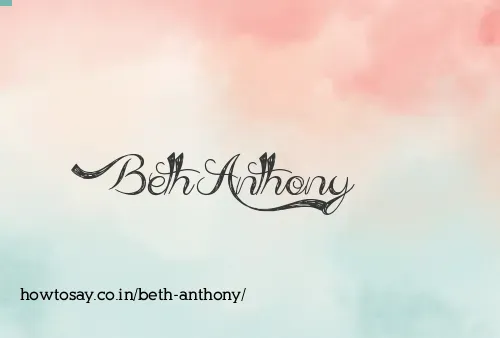 Beth Anthony