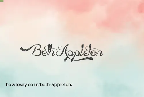 Beth Appleton