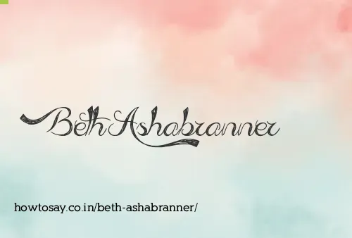 Beth Ashabranner