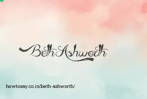 Beth Ashworth