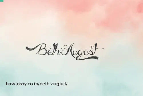 Beth August