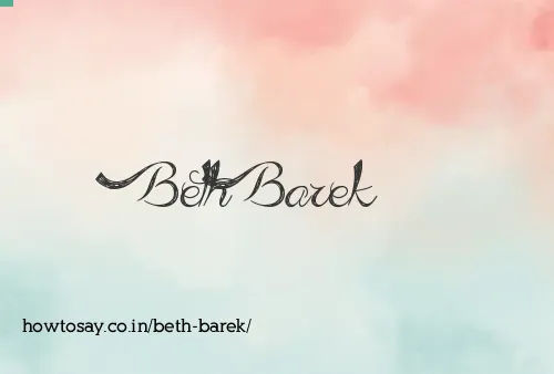 Beth Barek
