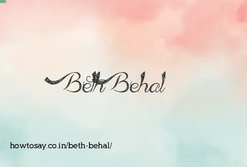 Beth Behal